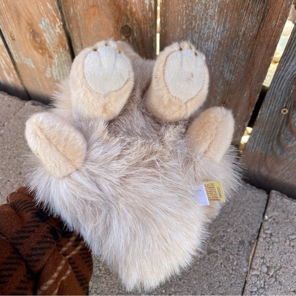 MYONI AURORA Plush Stuffed Animal Bunny Rabbit Tan Fuzzy - Picture 7 of 8